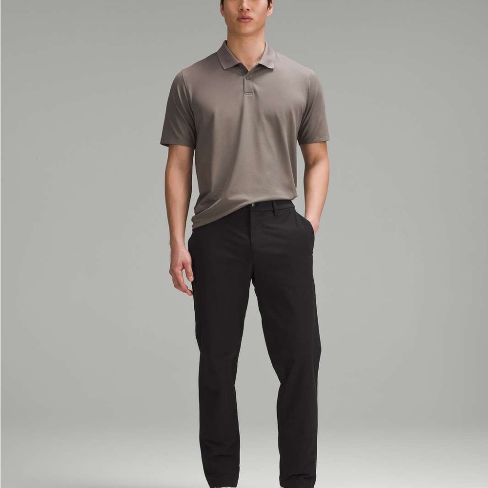 MEN’S Lululemon abc classic-fit trouser 34x32" stretch cotton mens black - Picture 2 of 8